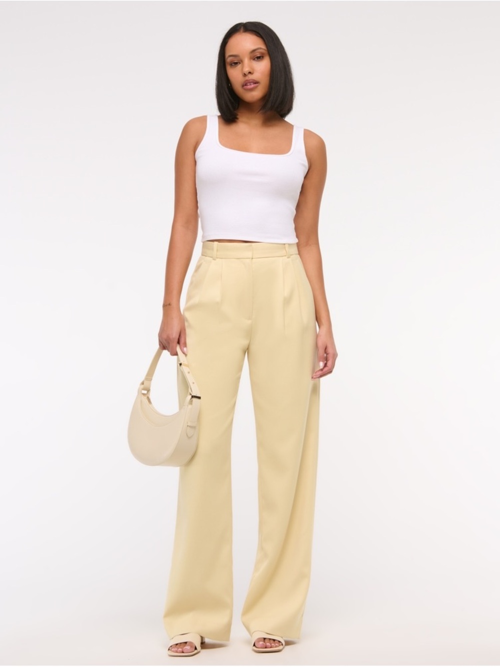Abercrombie Sloane Tailored Wide Leg Pant